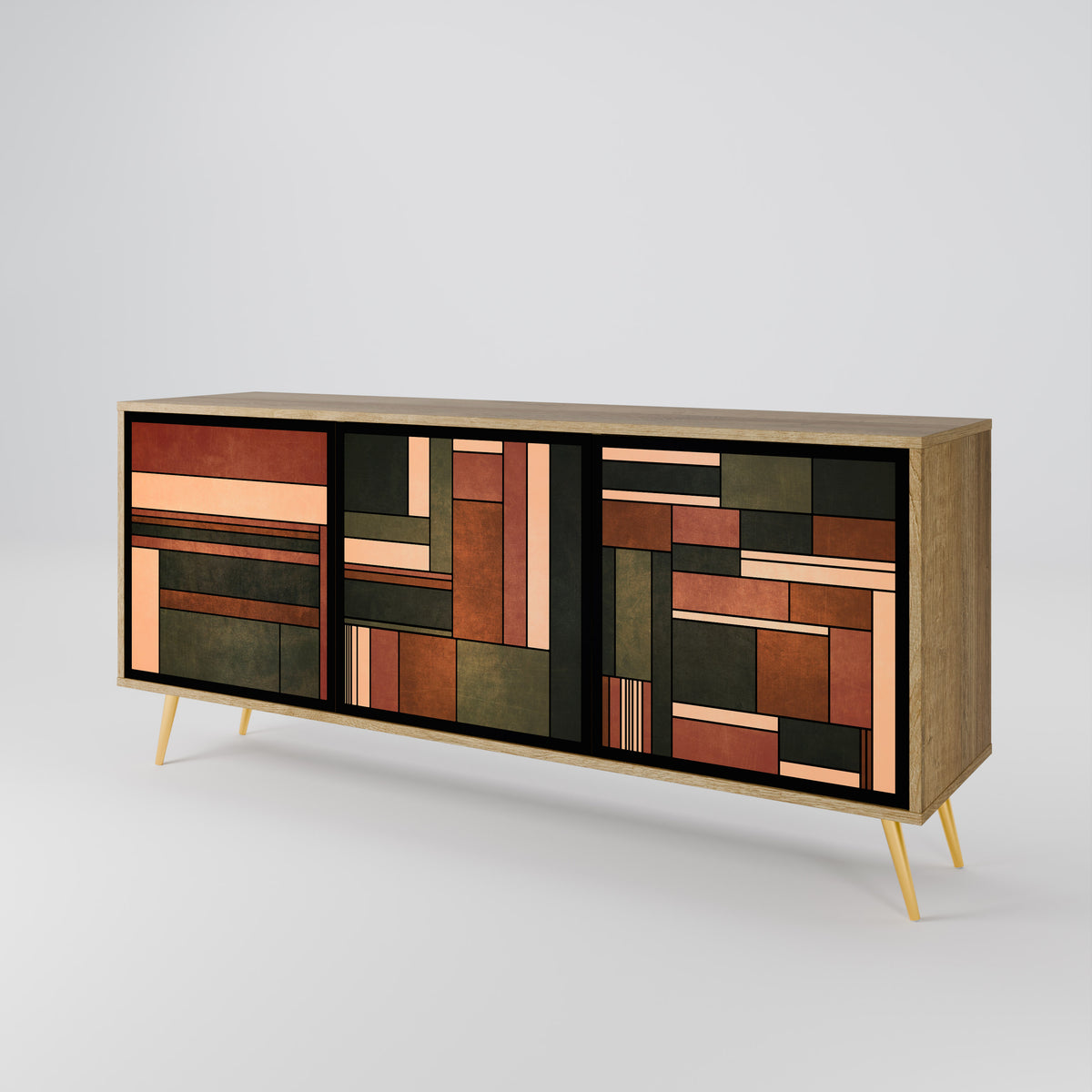 FIGURES OF NATURE 3-Door Sideboard