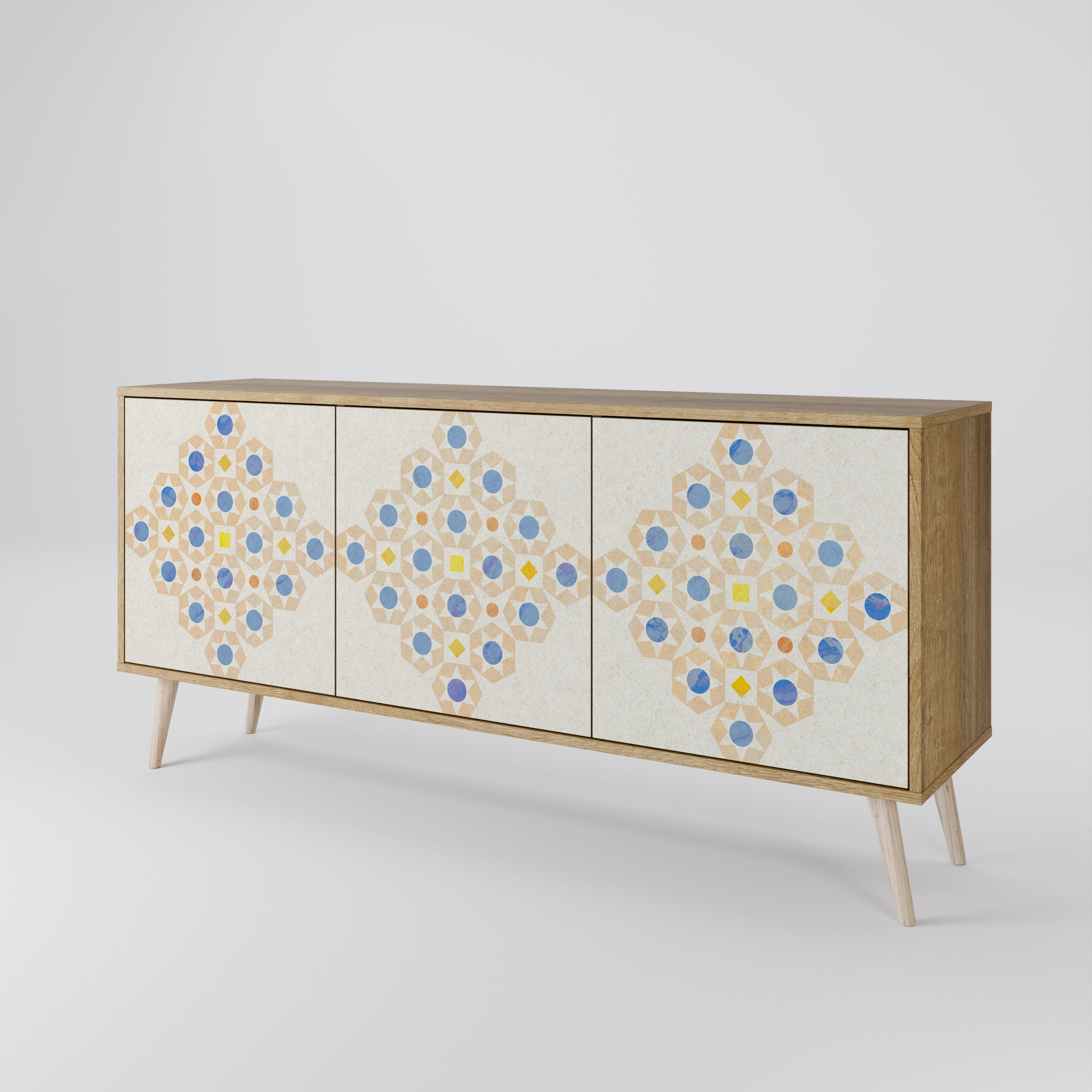 PATTERNED PRISM 3-Door Sideboard
