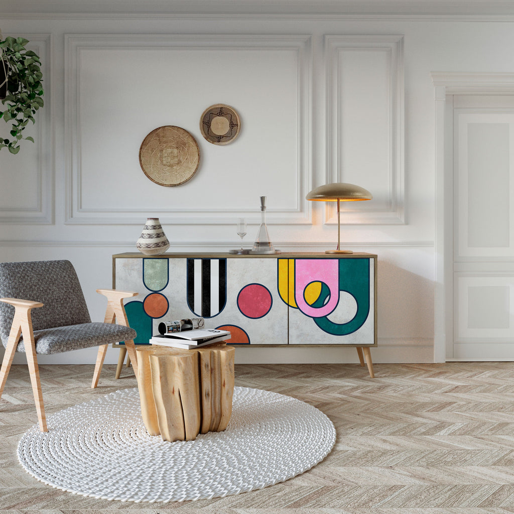 COOL STORY 3-Door Sideboard in Oak Effect