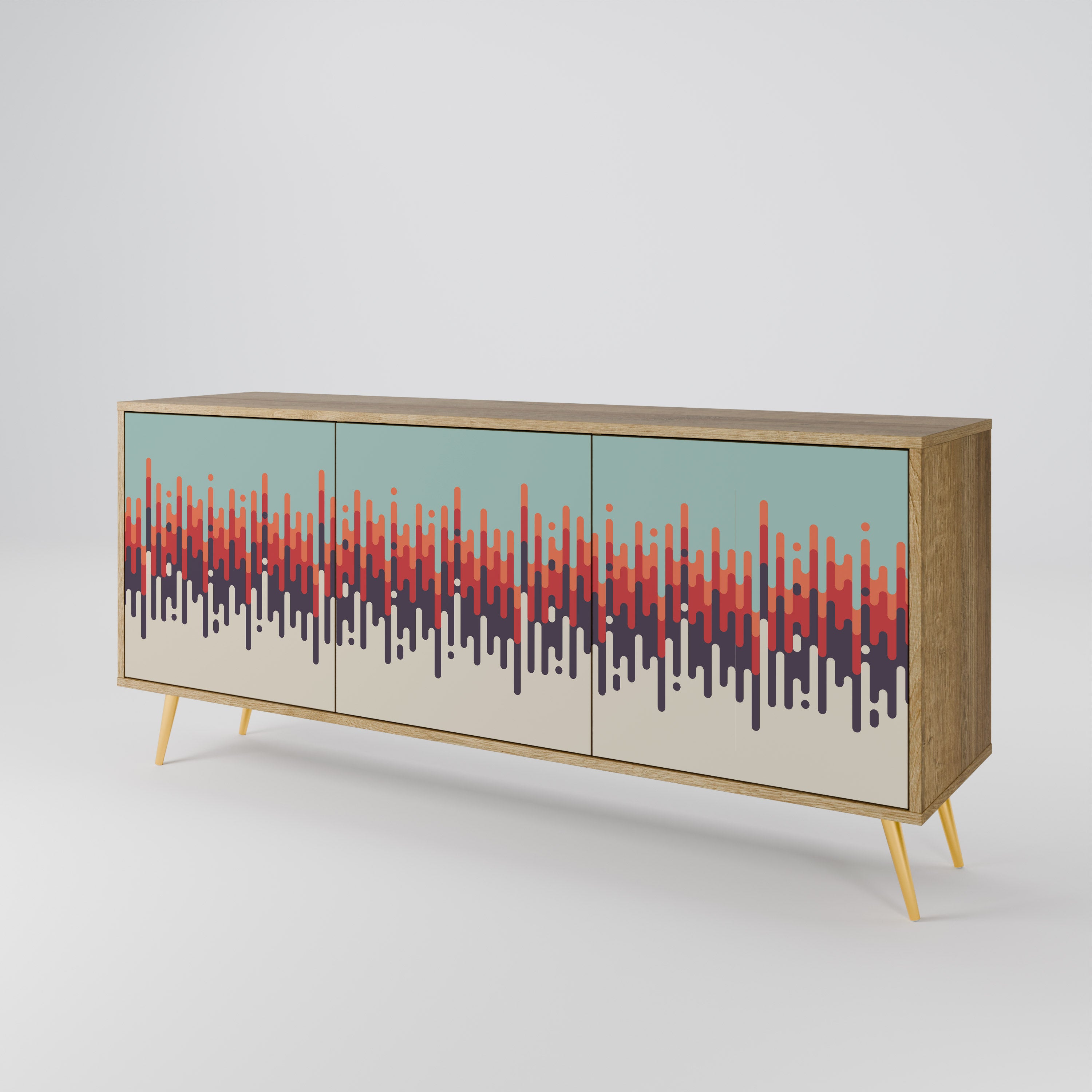 CHROMA CONTOURS 3-Door Sideboard