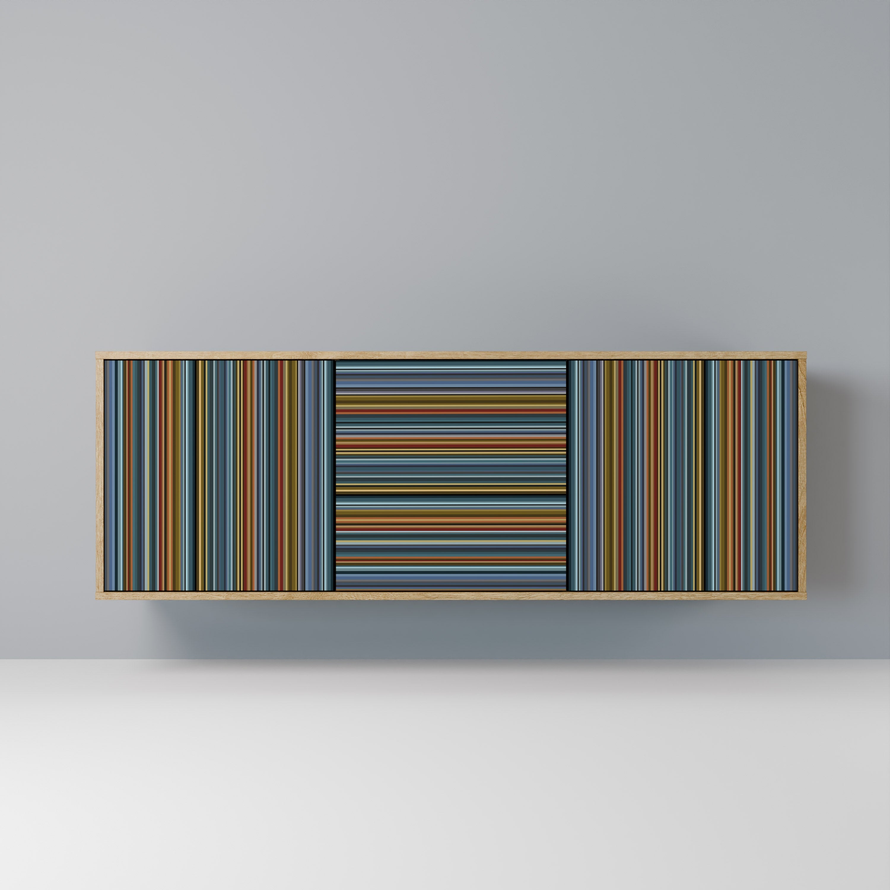 LINEOUT SPECTRUM 3-Door Sideboard in Oak Effect