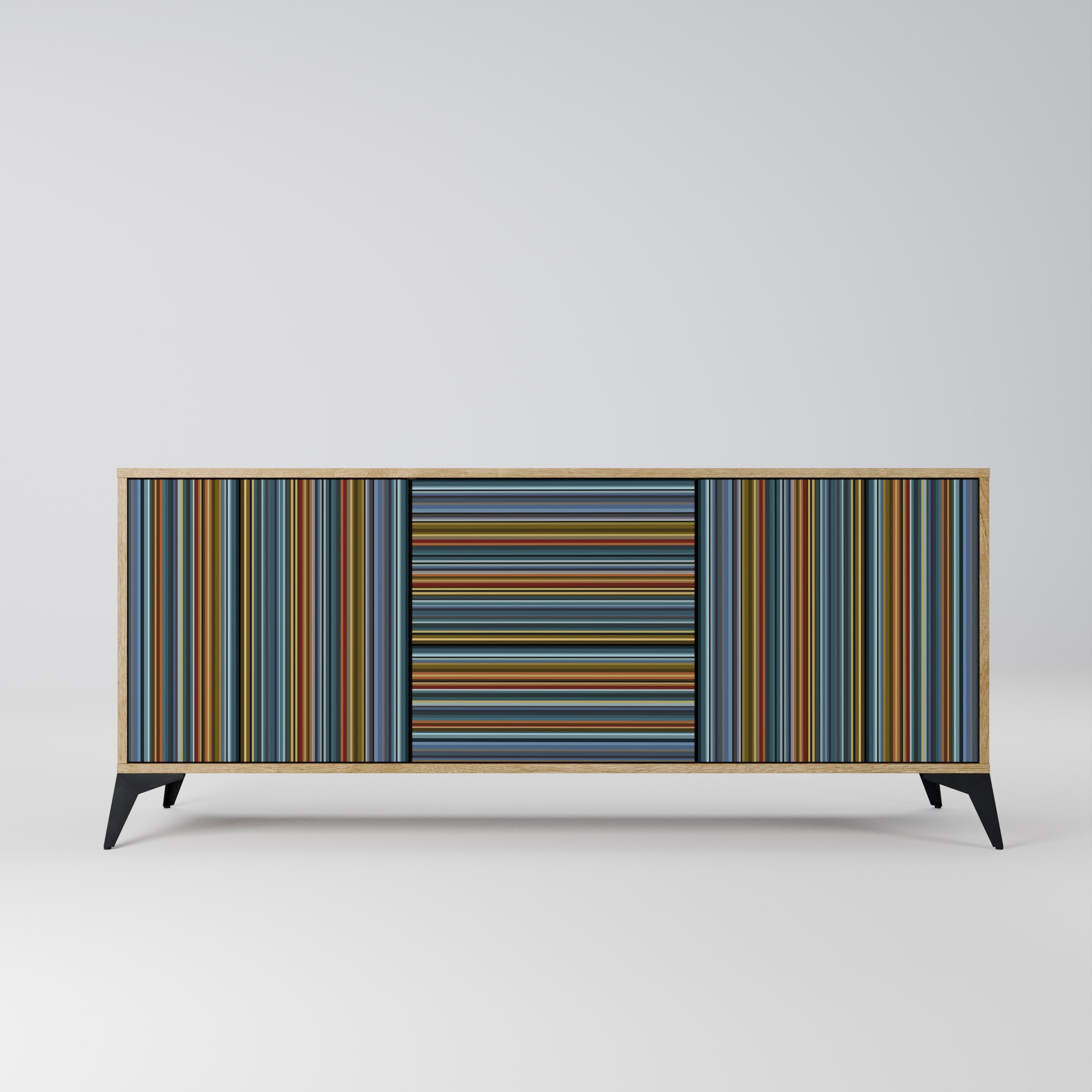 LINEOUT SPECTRUM 3-Door Sideboard in Oak Effect
