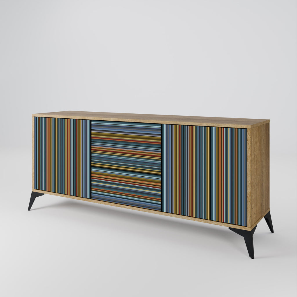 LINEOUT SPECTRUM 3-Door Sideboard in Oak Effect