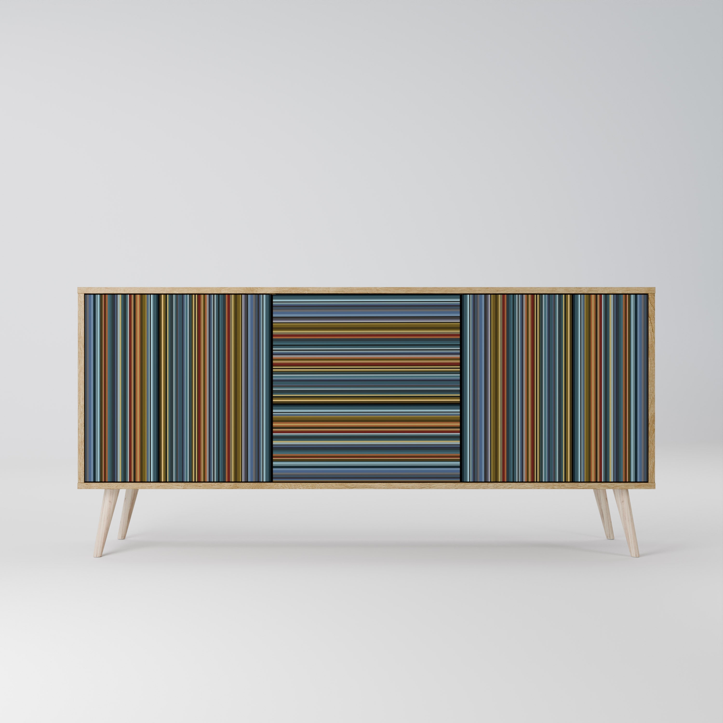 LINEOUT SPECTRUM 3-Door Sideboard in Oak Effect