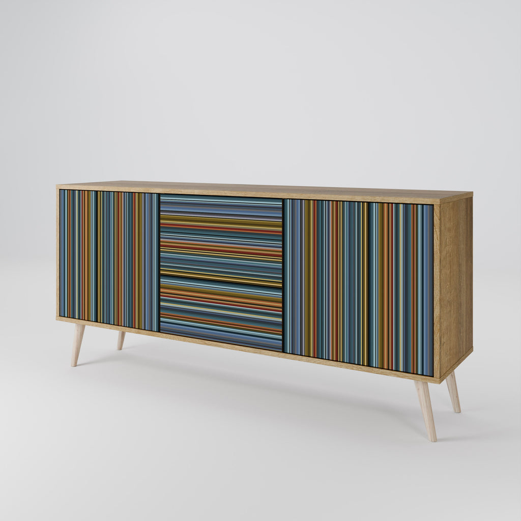 LINEOUT SPECTRUM 3-Door Sideboard in Oak Effect