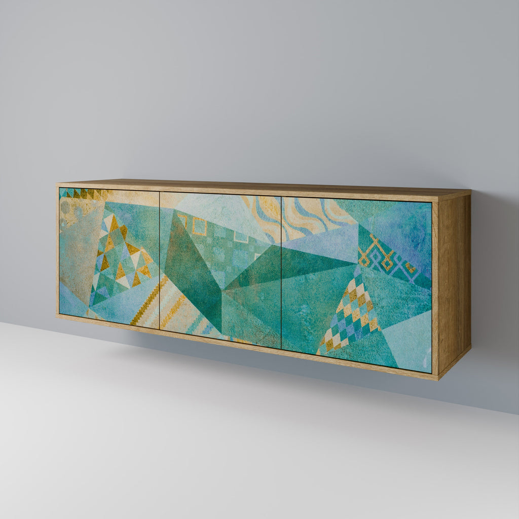 SPECTRUM SPLENDOR 3-Door Sideboard in Oak Effect