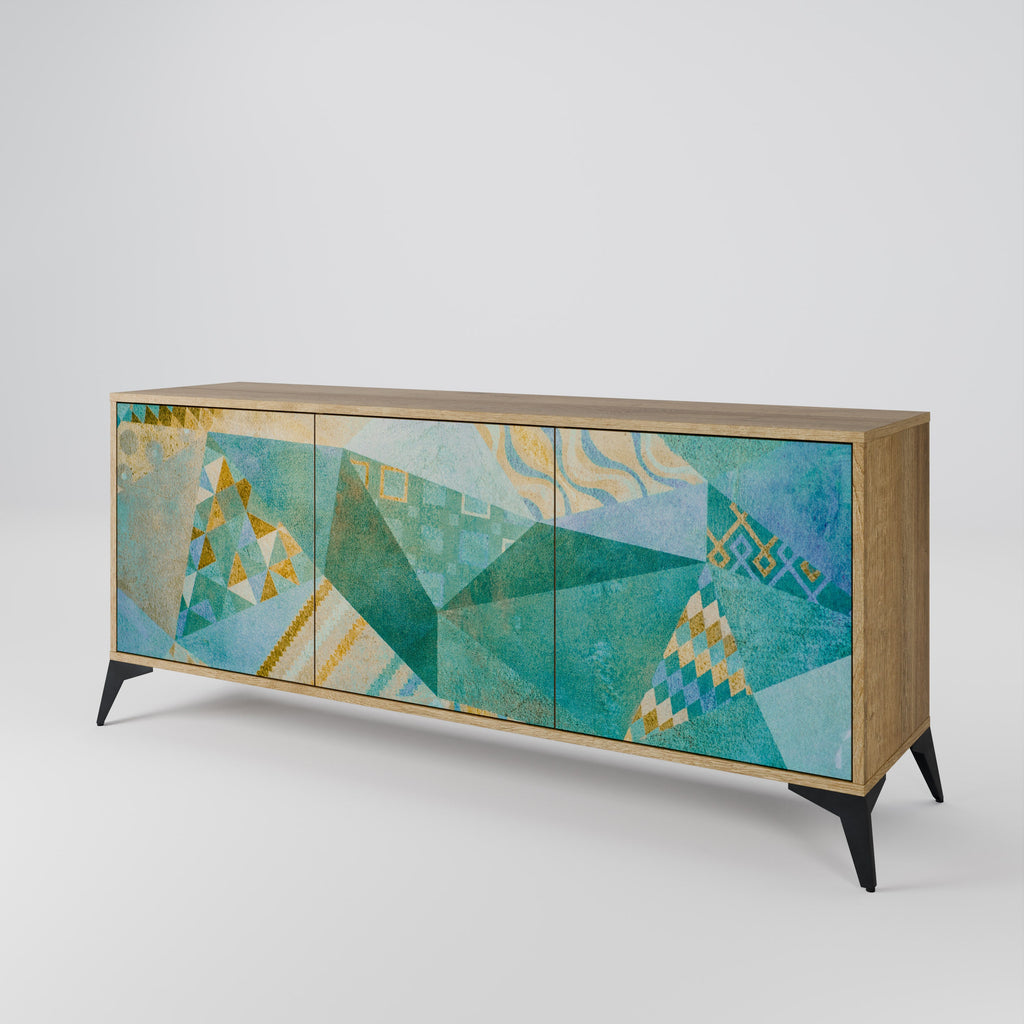 SPECTRUM SPLENDOR 3-Door Sideboard in Oak Effect