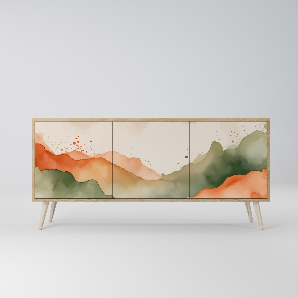WATERCOLOUR PEAKS Μπουφές 3-θυρών