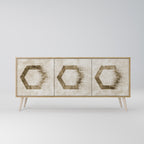 HEXAGONAL SHAPES 3-Door Sideboard