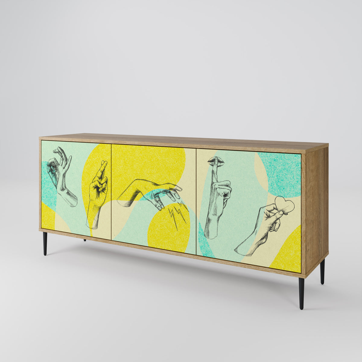 BODY LANGUAGE 3-Door Sideboard