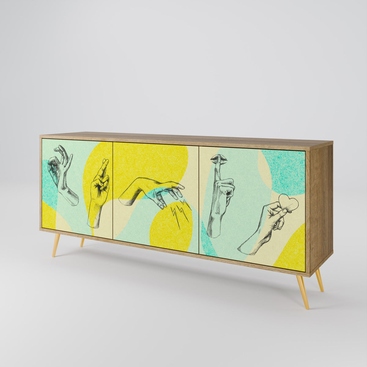 BODY LANGUAGE 3-Door Sideboard