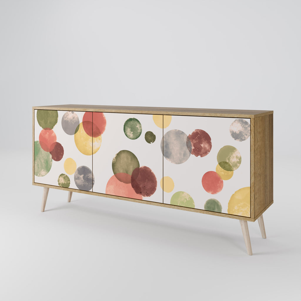 FLEETING HAPPINESS 3-Door Sideboard in Oak Effect