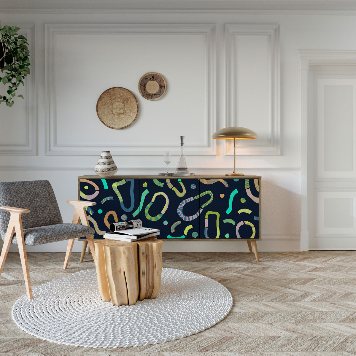 CONTRAST DANCE 3-Door Sideboard
