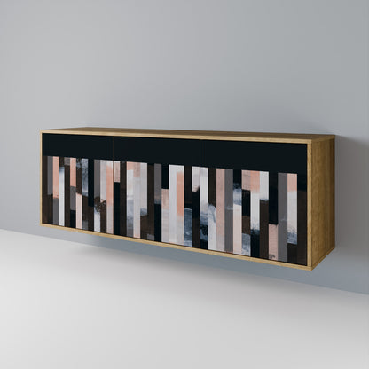 COLLAGE OF RECTANGLES Μπουφές 3-θυρών