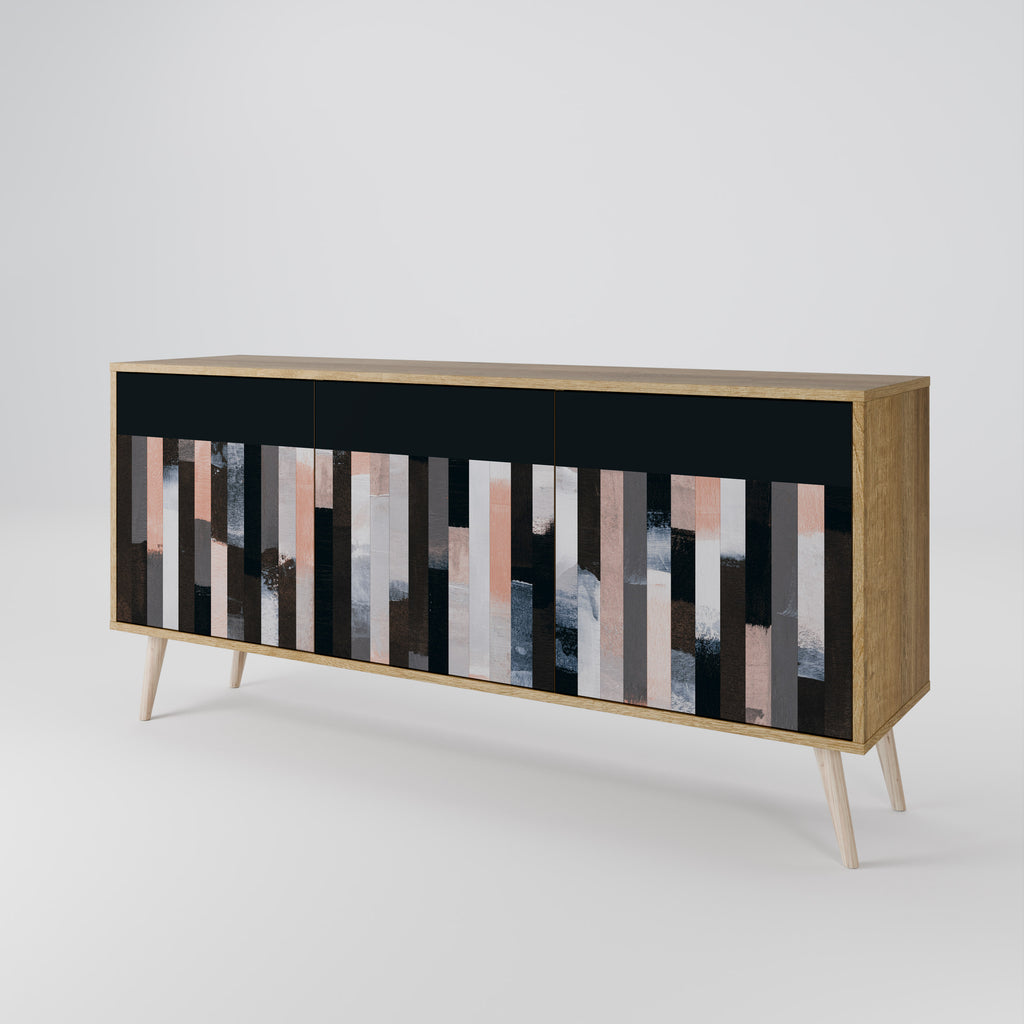 COLLAGE OF RECTANGLES 3-Door Sideboard