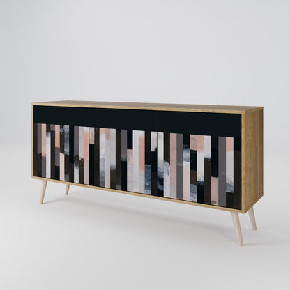 COLLAGE OF RECTANGLES Μπουφές 3-θυρών