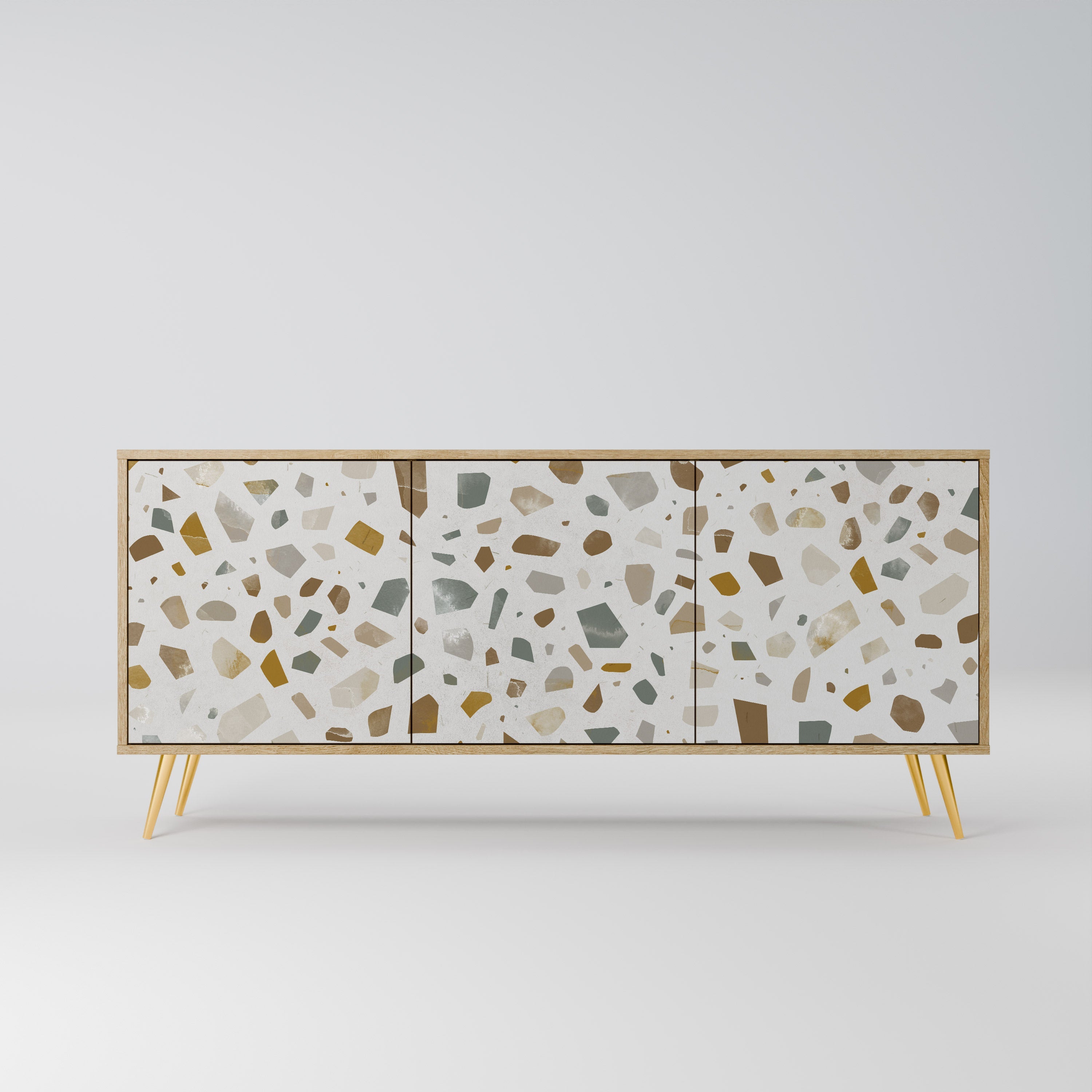PIECES OF TOMORROW 3-Door Sideboard in Oak Effect