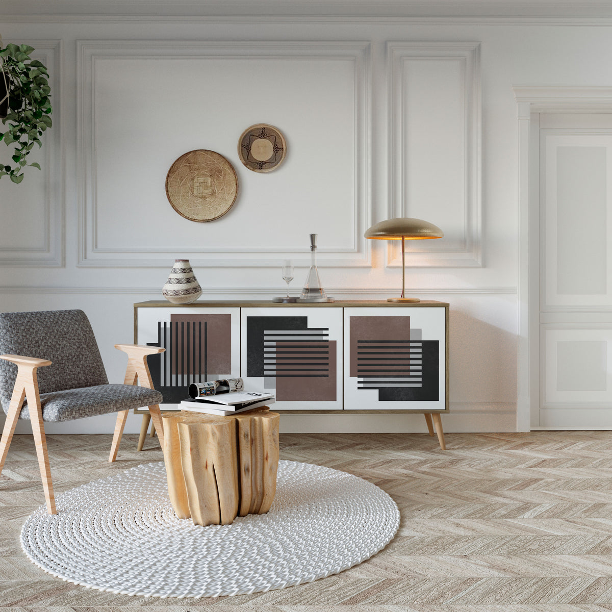 SHADOW SYNCHRONY 3-Door Sideboard