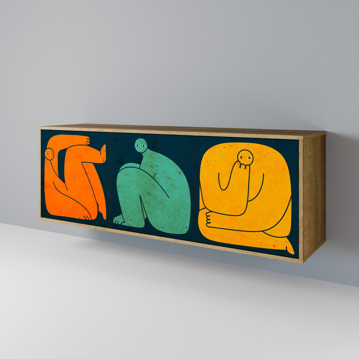 TOGETHER BUT SEPARATELY Μπουφές 3-θυρών