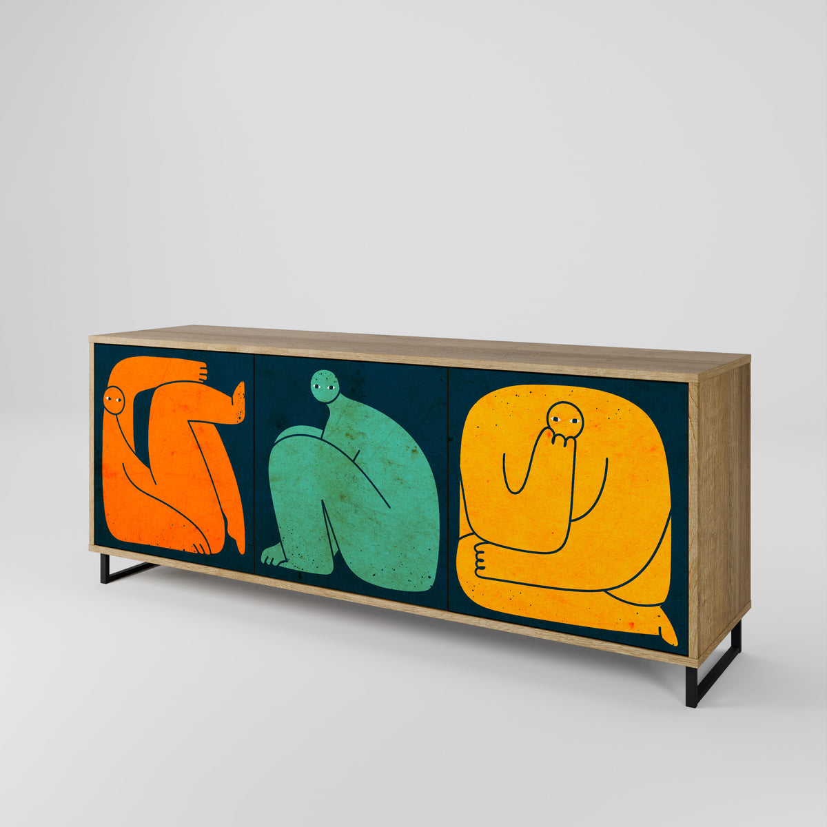 TOGETHER BUT SEPARATELY Μπουφές 3-θυρών