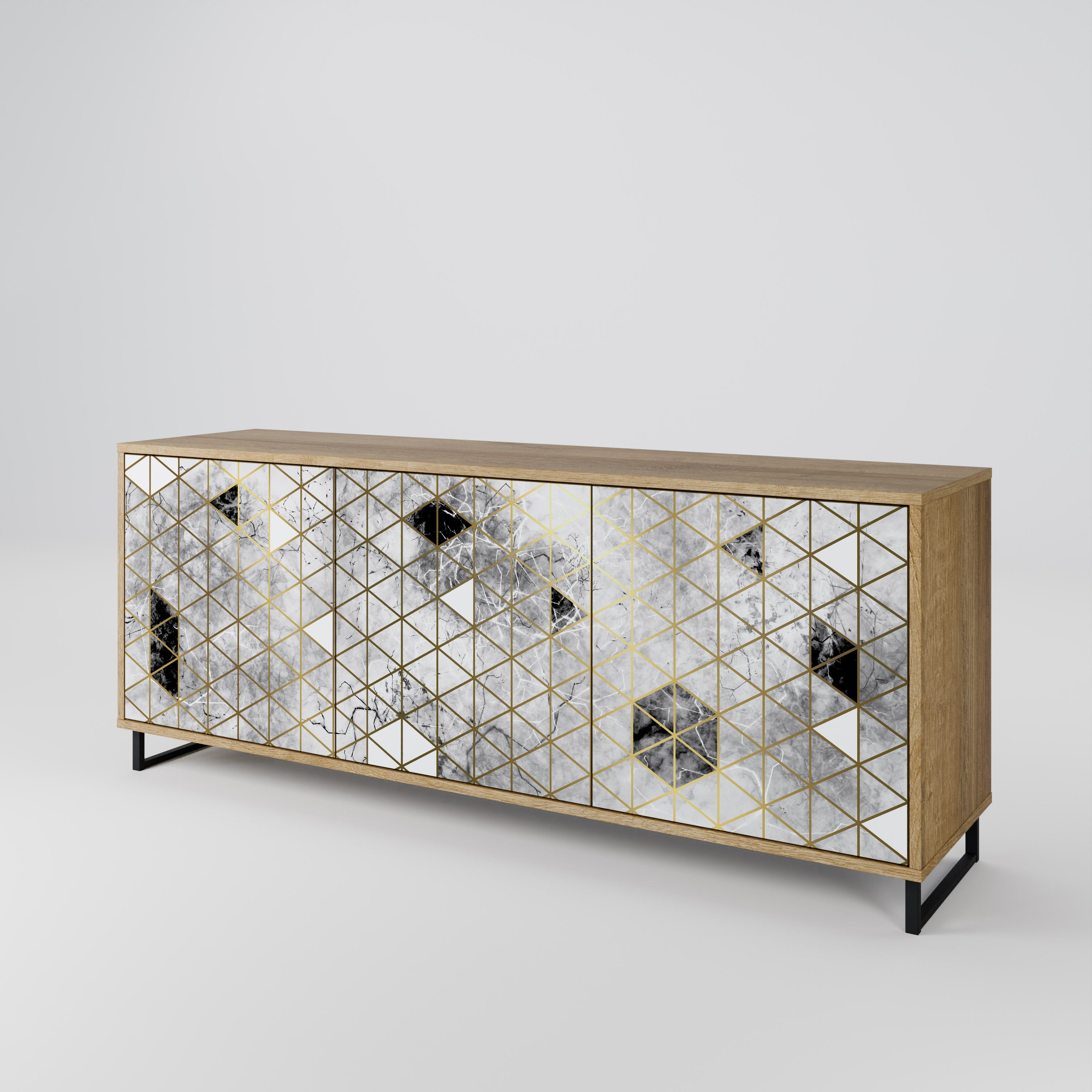 ASHEN ARIA 3-Door Sideboard