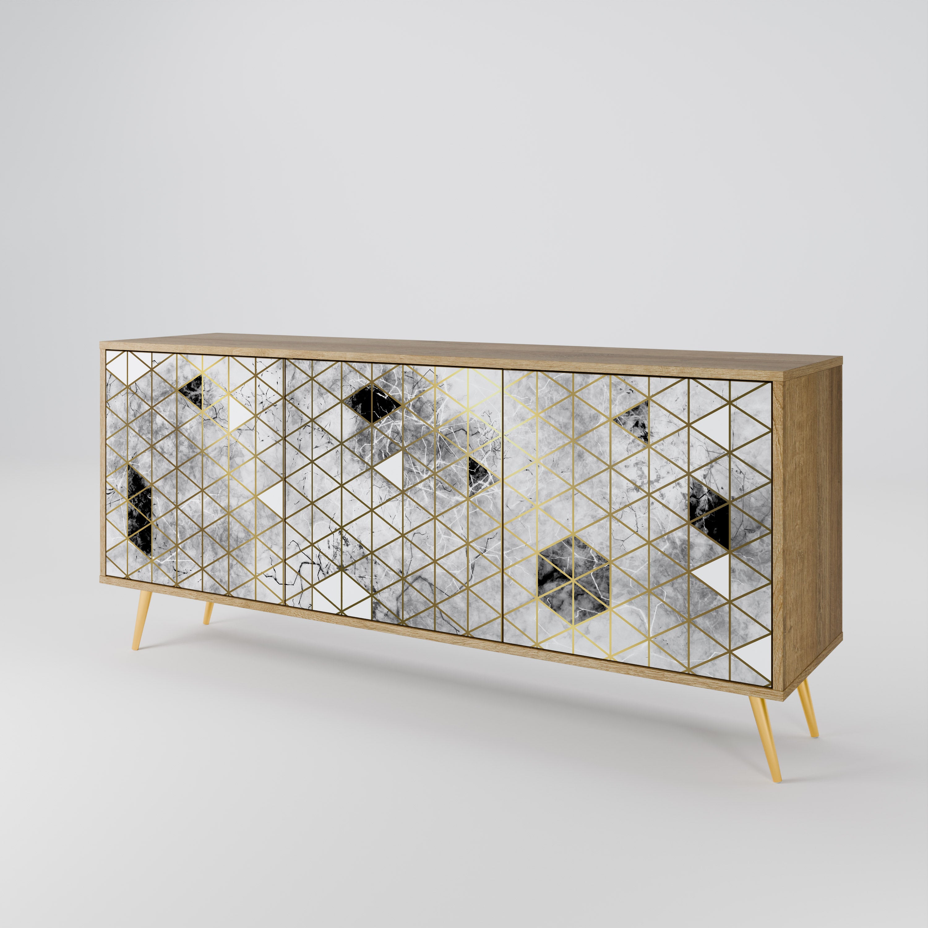 ASHEN ARIA 3-Door Sideboard