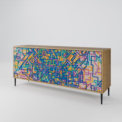 MEMORIES MAP Μπουφές 3-θυρών