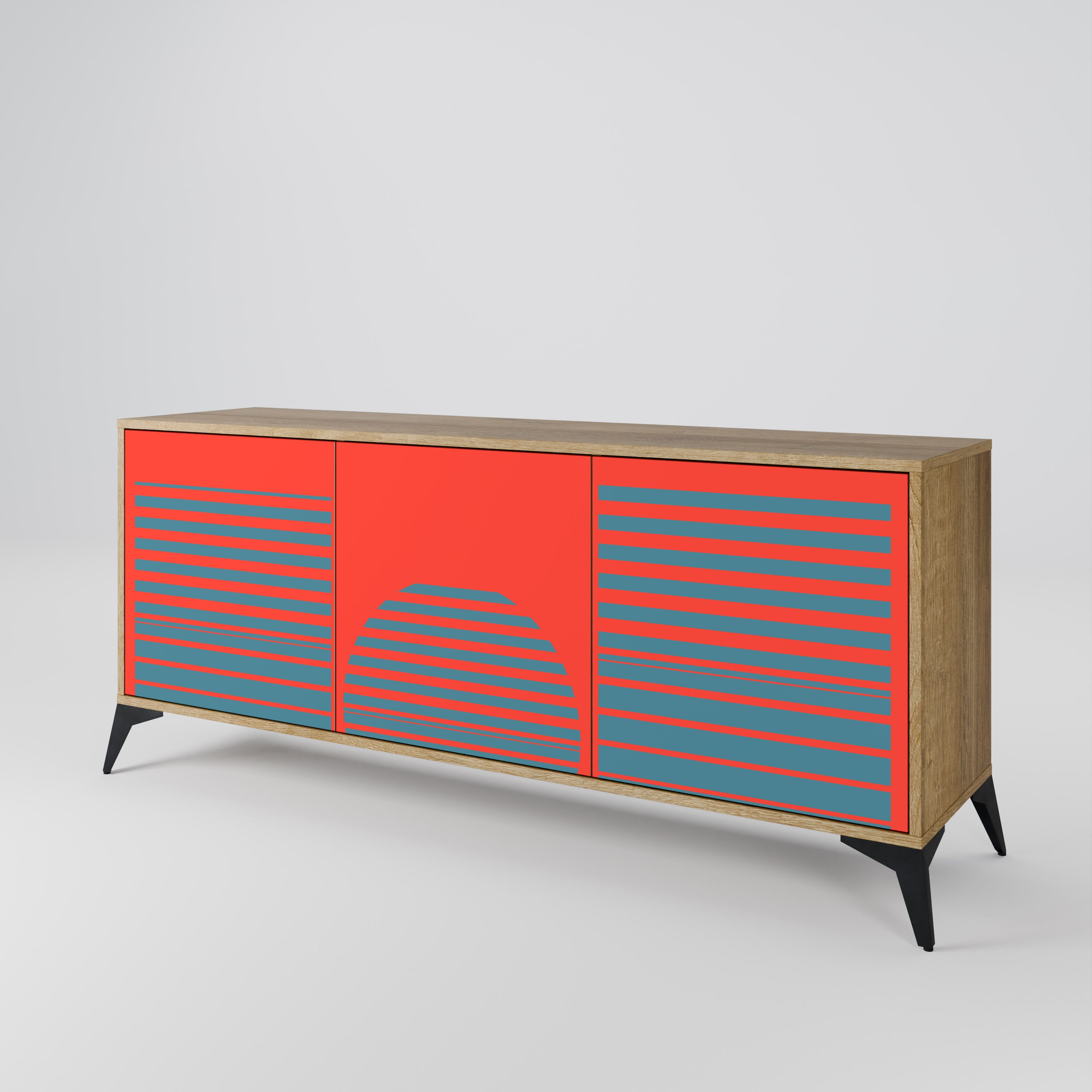 RISING GEOMETRY STARS 3-Door Sideboard