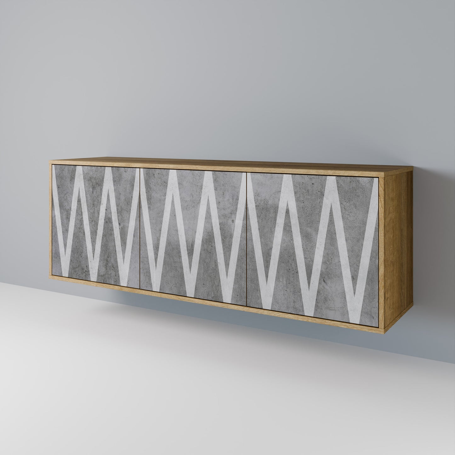 SOLID ZIG ZAG Μπουφές 3-θυρών