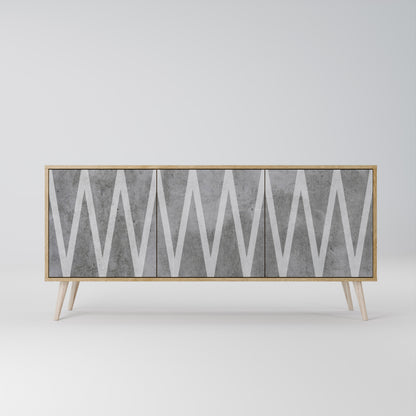 SOLID ZIG ZAG Μπουφές 3-θυρών