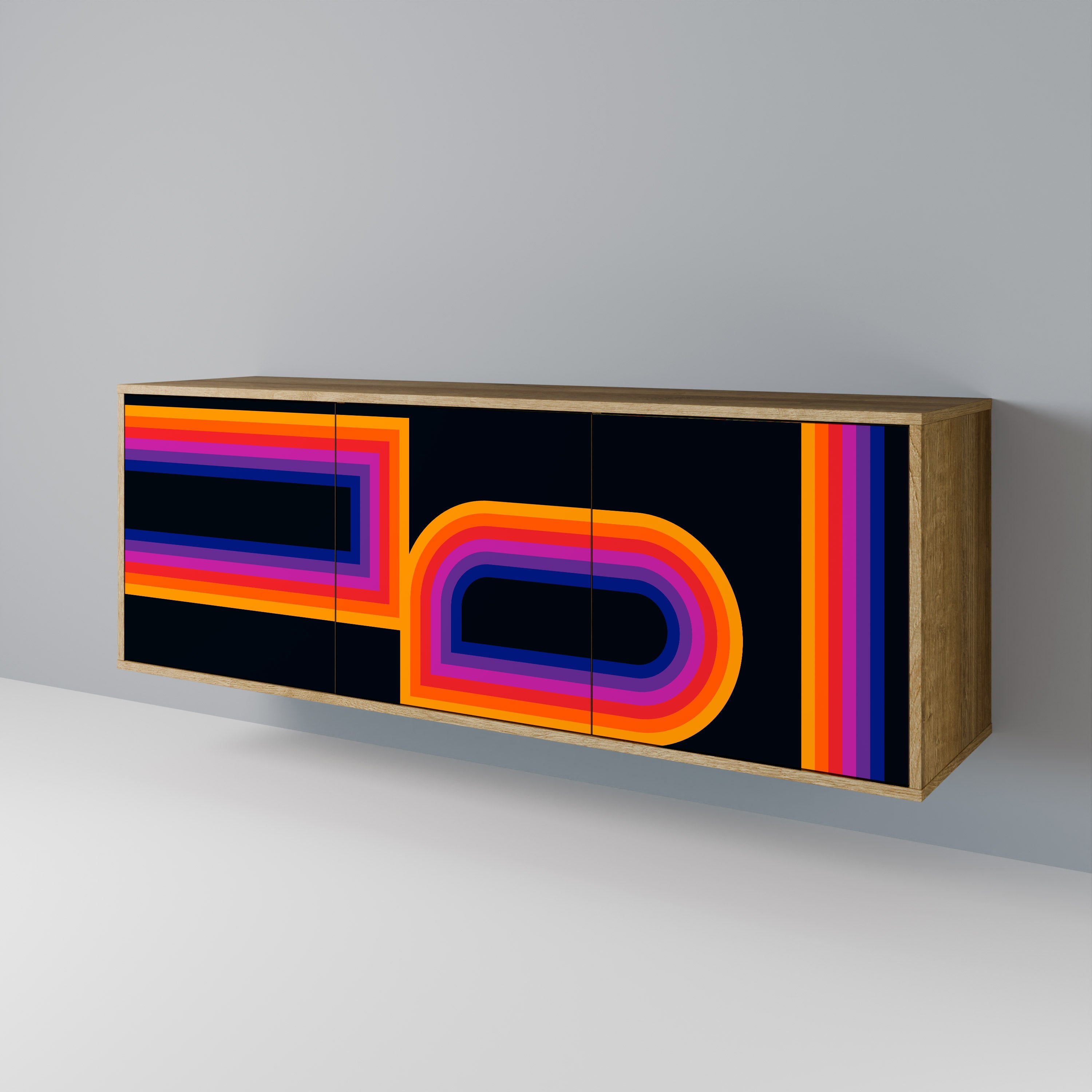 BLINDED BY THE LIGHTS 3-Door Sideboard