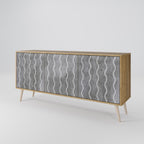 WAVES OF CONCRETE 3-Door Sideboard
