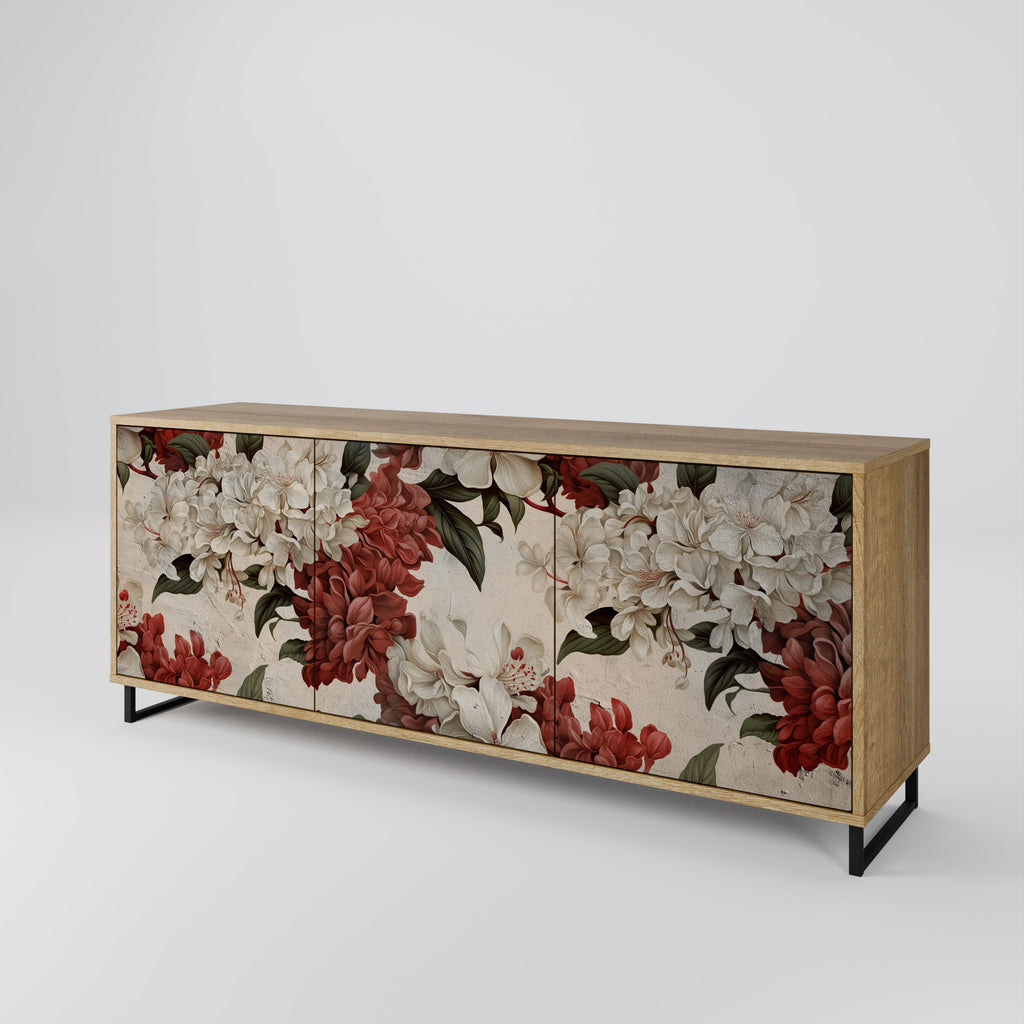 EPHEMERAL DAYS 3-Door Sideboard in Oak Effect