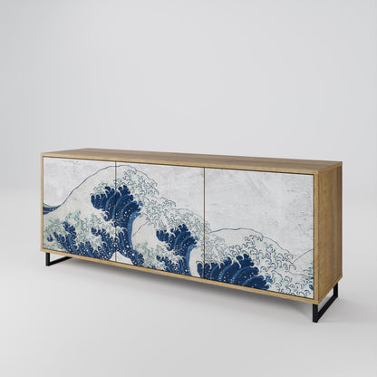 THE GREAT WAVE AT KANAGAWA Μπουφές 3-θυρών