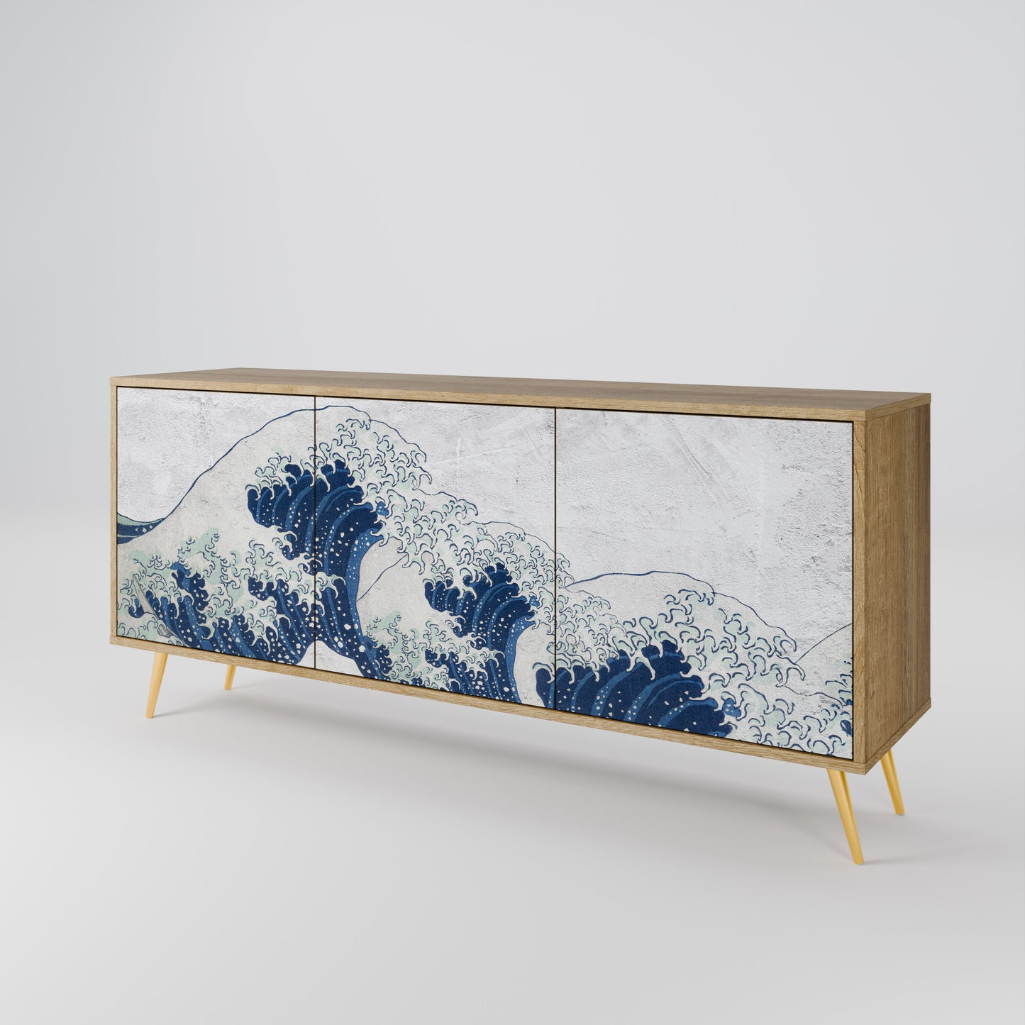 THE GREAT WAVE AT KANAGAWA Μπουφές 3-θυρών