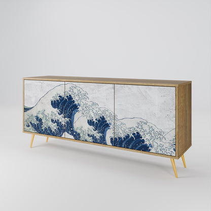 THE GREAT WAVE AT KANAGAWA Μπουφές 3-θυρών