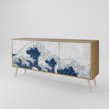 THE GREAT WAVE AT KANAGAWA Μπουφές 3-θυρών