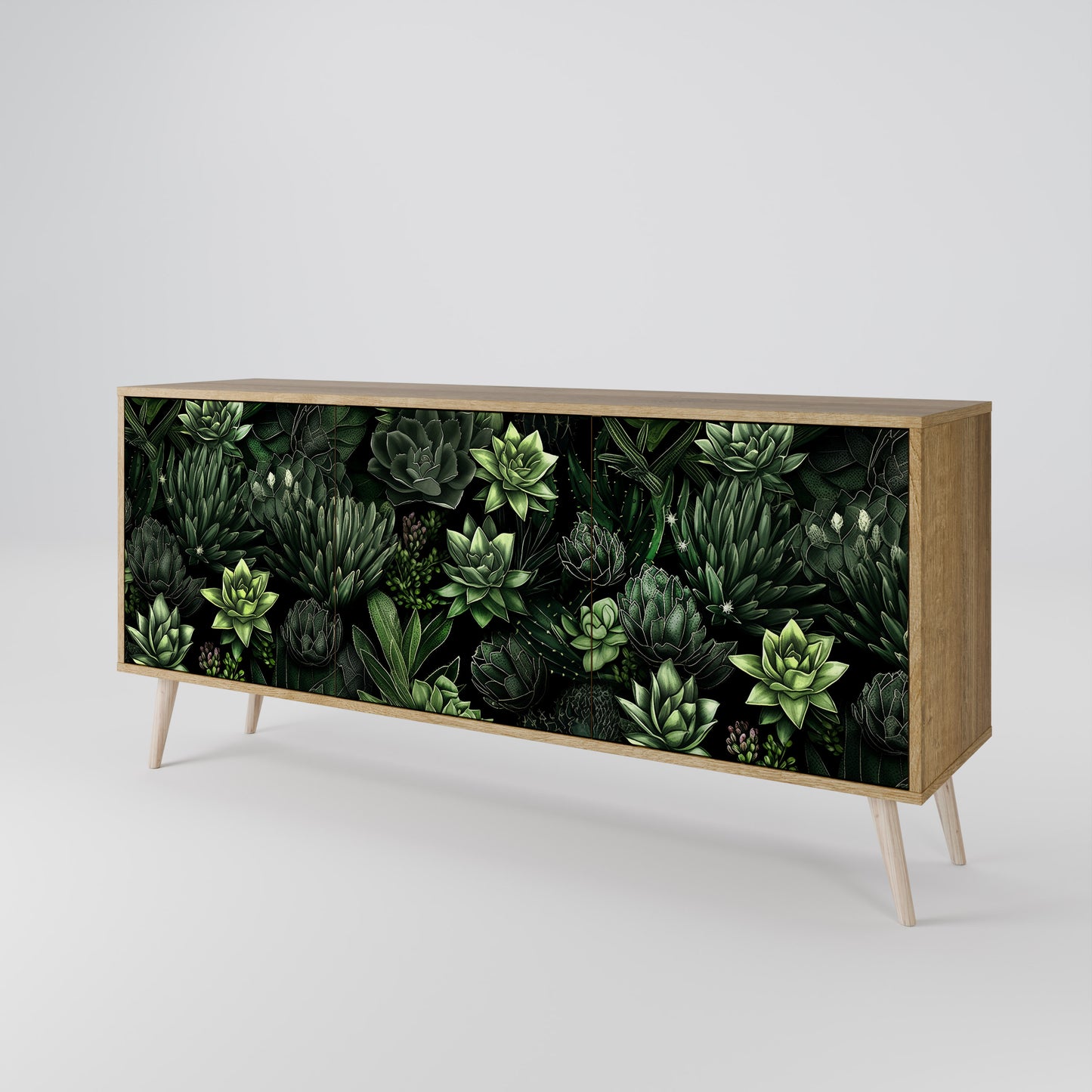SUCCULENT JUNGLE Μπουφές 3-θυρών