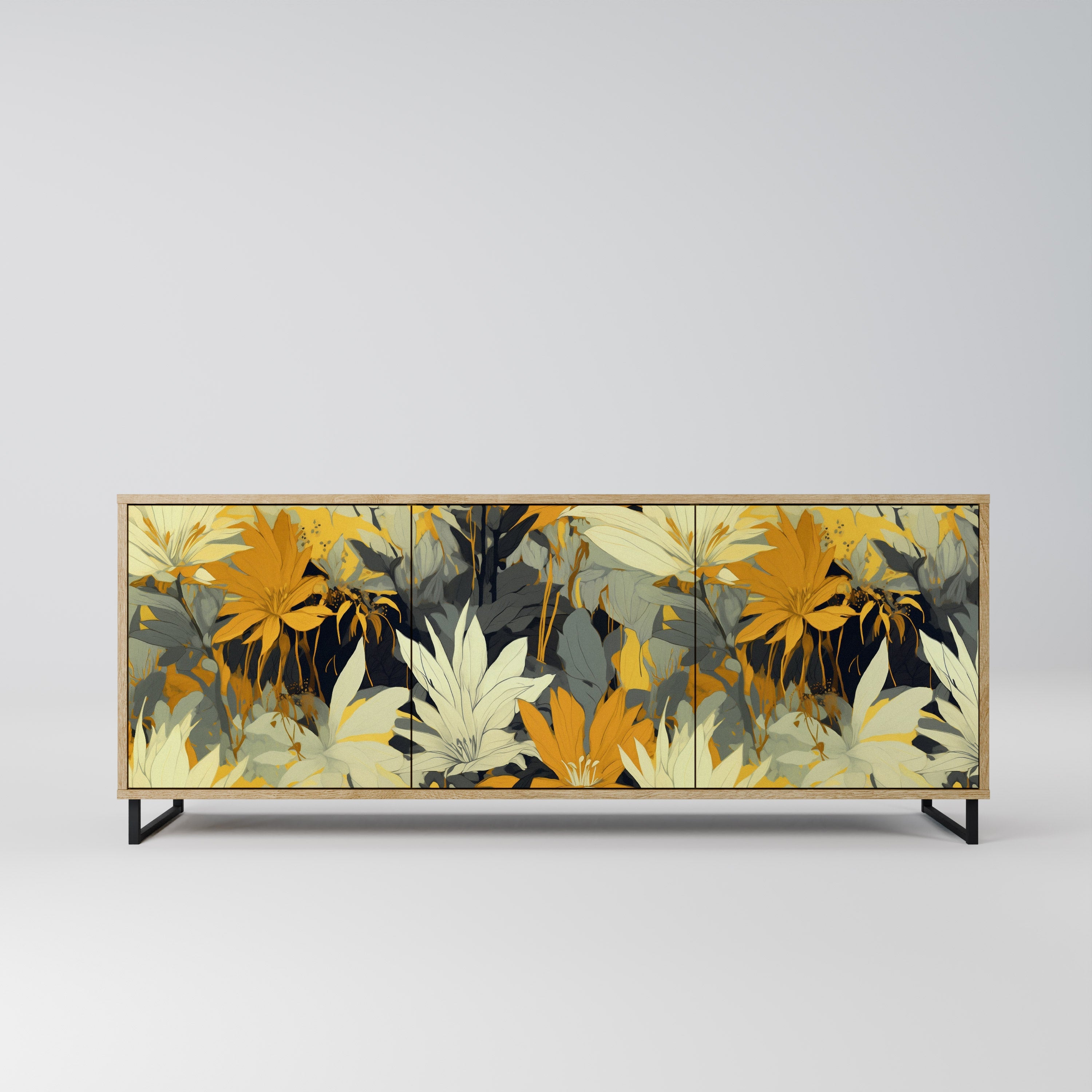 SUNKISSED LILY 3-Door Sideboard in Oak Effect