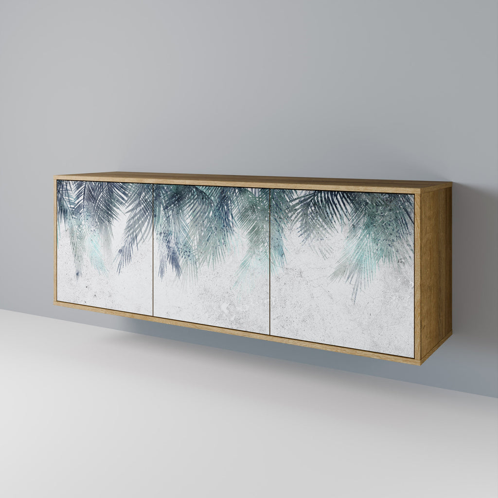 PALM VEIL 3-Door Sideboard in Oak Effect