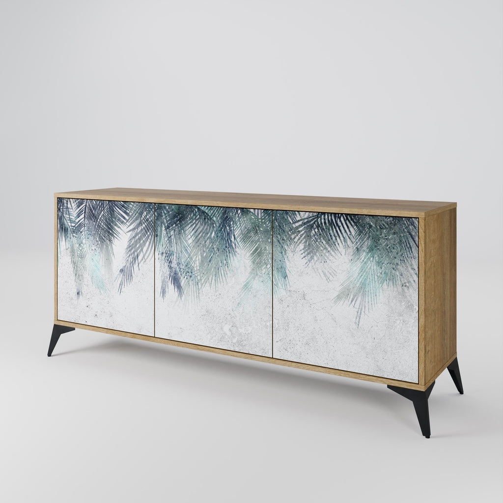 PALM VEIL 3-Door Sideboard in Oak Effect