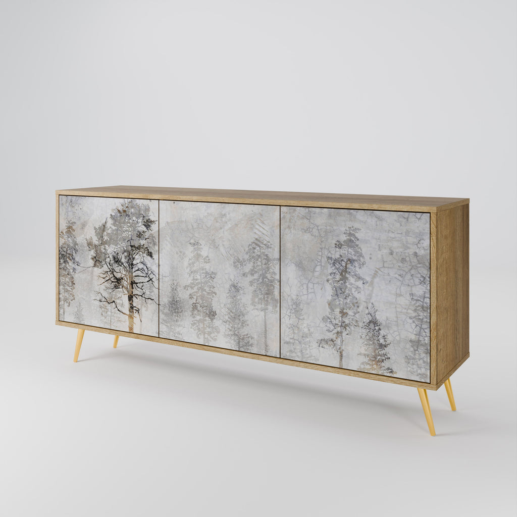 FADE IN THE TREES 3-Door Sideboard in Oak Effect