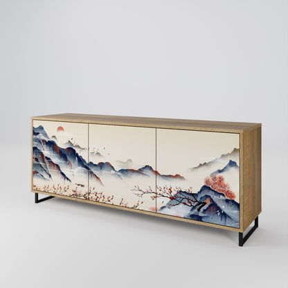 JAPANESE LANDSCAPE Μπουφές 3-θυρών