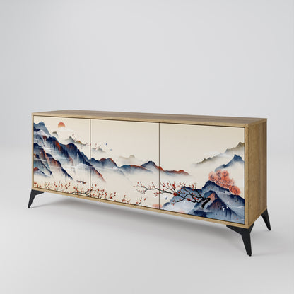 JAPANESE LANDSCAPE Μπουφές 3-θυρών