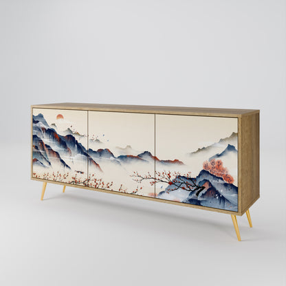 JAPANESE LANDSCAPE Μπουφές 3-θυρών