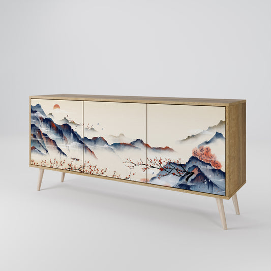 JAPANESE LANDSCAPE Μπουφές 3-θυρών