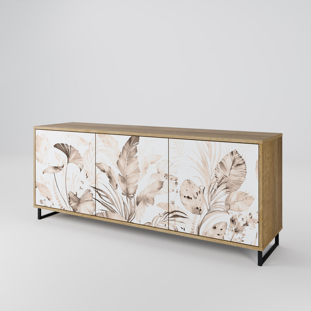WILD TENDERNESS 3-Door Sideboard in Oak Effect