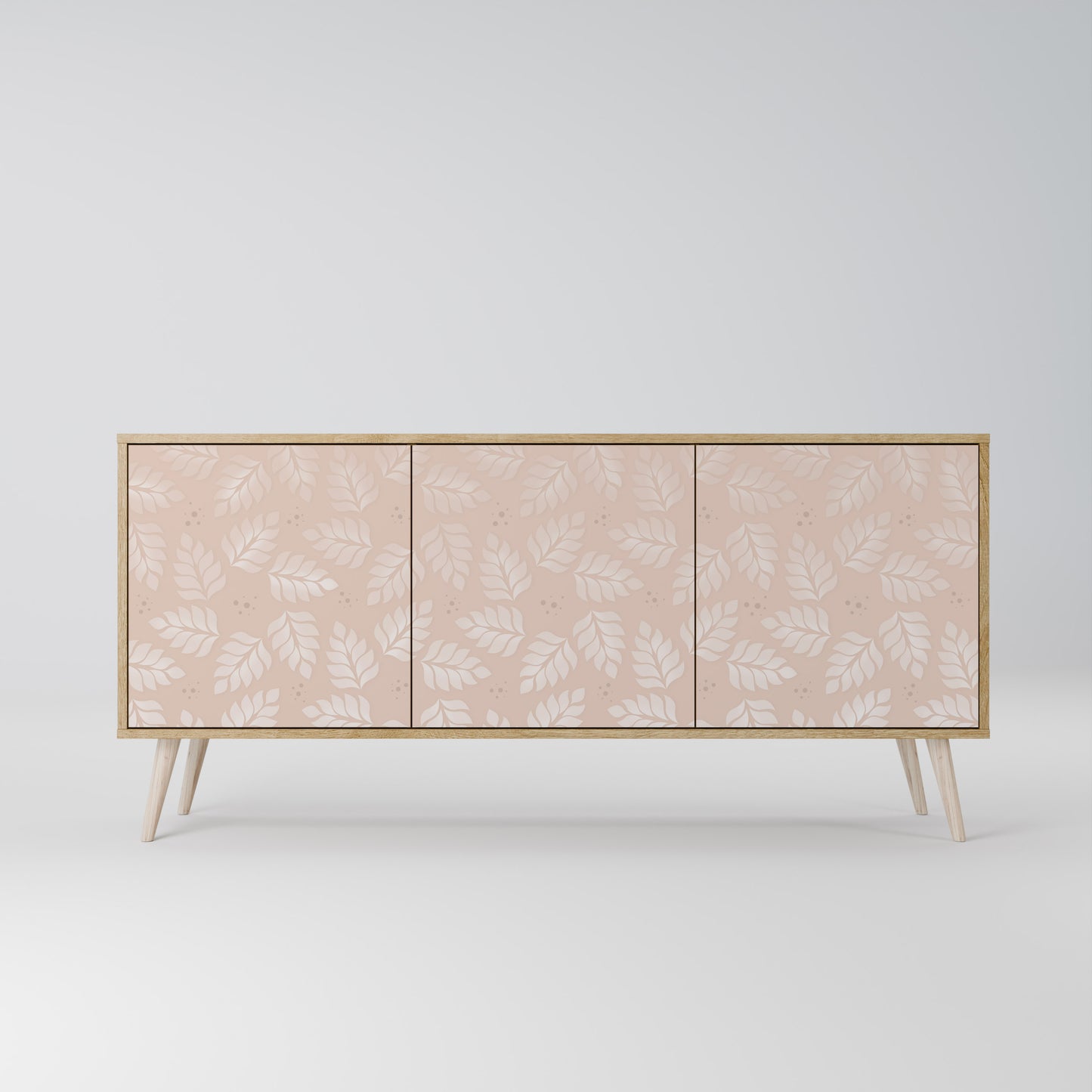LEAVES ON BEIGE Μπουφές 3-θυρών