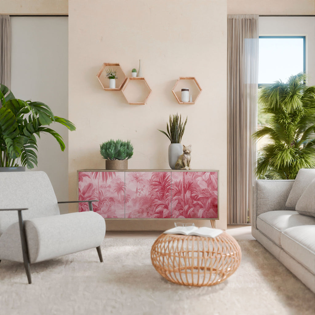 Μπουφές SWEET TROPICS με 3 πόρτες σε απόχρωση δρυός
