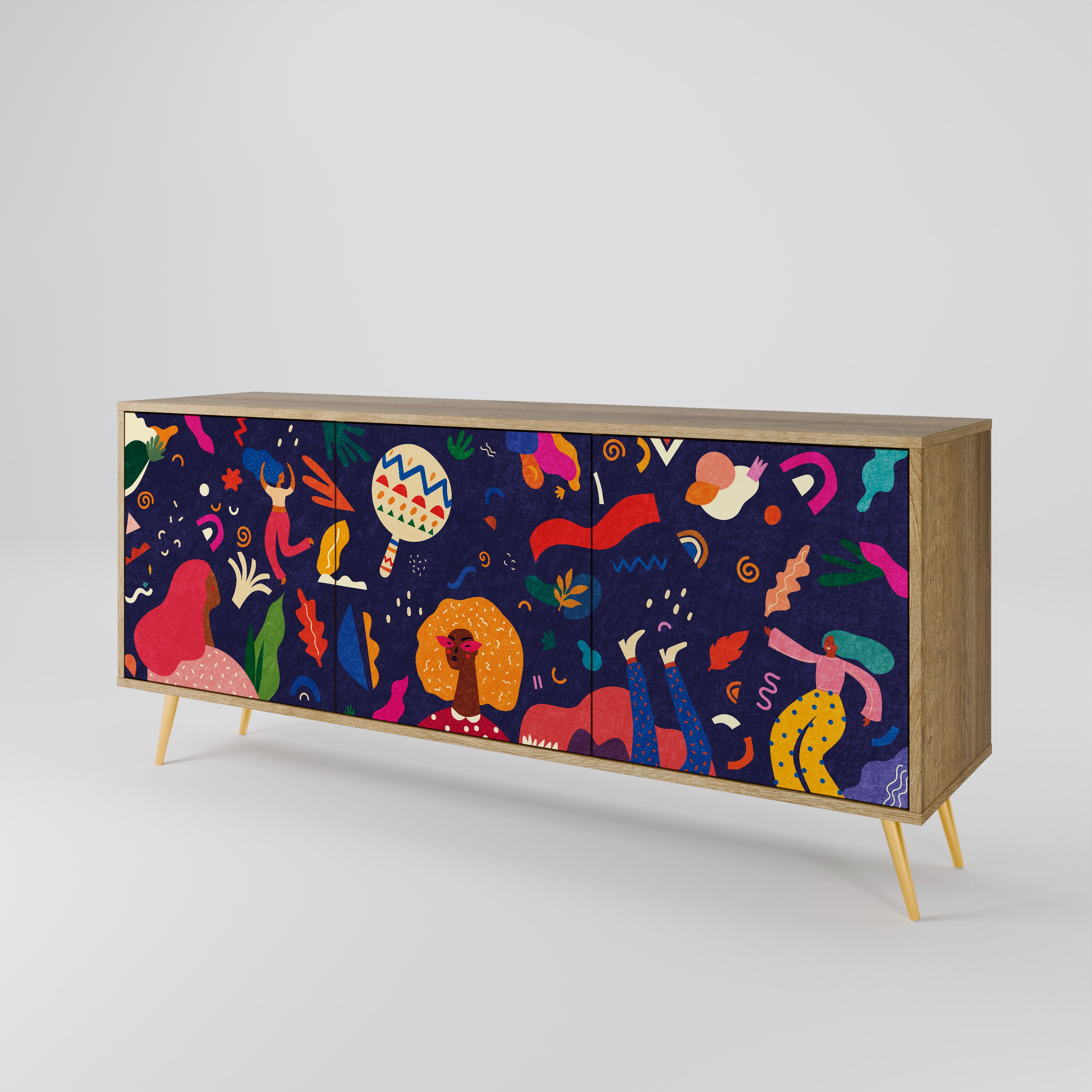 FESTIVE PLEASURES 3-Door Sideboard